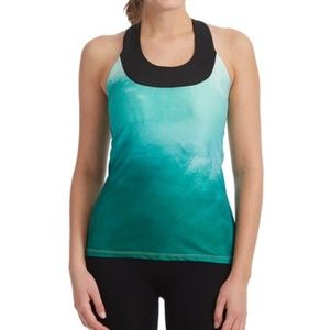 Moxie Cycling Ombre Emerald Tank Top